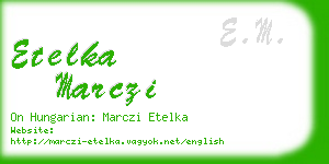 etelka marczi business card